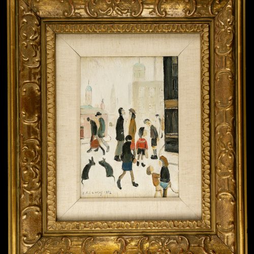 “Street Scene” an original L.S. Lowry painting 1